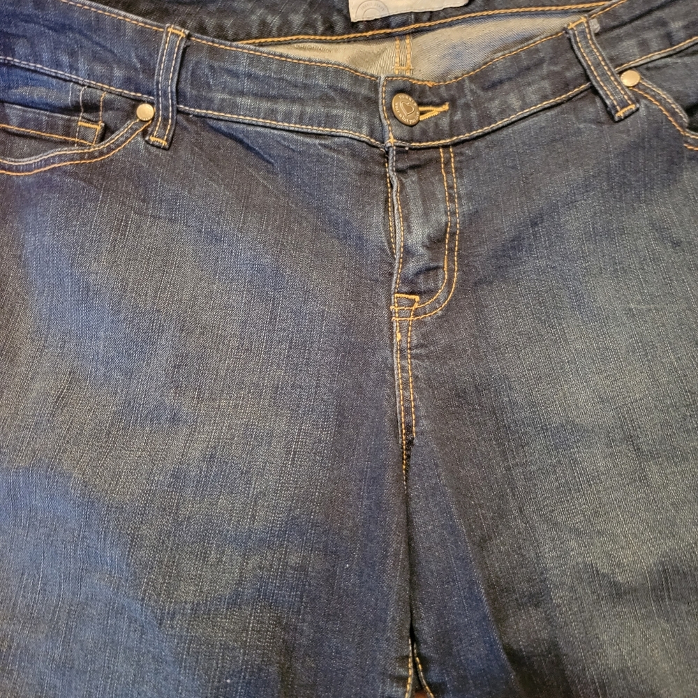 Womens dark denim shorts